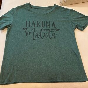Women's Green Graphic Tee